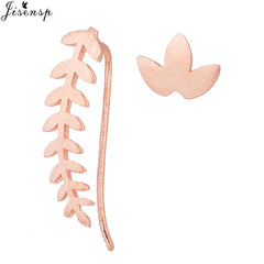 Jisensp Punk Waves Ear Climbers Earrings for Women Stud Earrings Ear Crawler Bohemian Cute Earing Piercing Earings pendientes