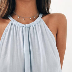 2019 New Boho Women chocker gold Silver Chain star choker Necklace collana Kolye Bijoux Collares Mujer gargantilha Collier Femme