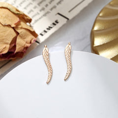 E02 New Fashion Jewelry Leaf Stud Earrings For Women 2017 Hot Sale 1 Pair Ear Cuff Gold-color Earring Wholesale Free Shipping