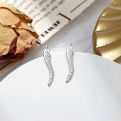 E02 New Fashion Jewelry Leaf Stud Earrings For Women 2017 Hot Sale 1 Pair Ear Cuff Gold-color Earring Wholesale Free Shipping