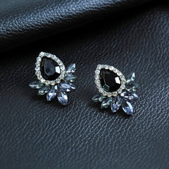 E02 New Fashion Jewelry Leaf Stud Earrings For Women 2017 Hot Sale 1 Pair Ear Cuff Gold-color Earring Wholesale Free Shipping