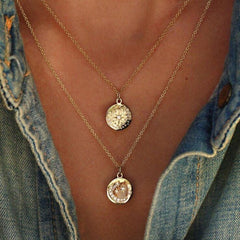Star Necklace Women Choker Gold Moon Necklaces Clavicle Pendant Collier Femme Chain collares de moda 2019 Fashion Jewelry G2