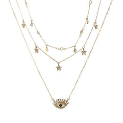 Star Necklace Women Choker Gold Moon Necklaces Clavicle Pendant Collier Femme Chain collares de moda 2019 Fashion Jewelry G2