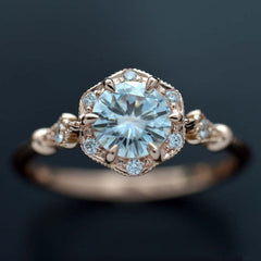 HUITAN Luxury Wedding Anniversary Ring with Pear Shape Huge CZ Prong Setting Rose Gold Color Fashion Engagement Rings for Women
