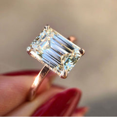 HUITAN Luxury Wedding Anniversary Ring with Pear Shape Huge CZ Prong Setting Rose Gold Color Fashion Engagement Rings for Women