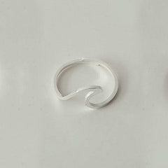 V Attract Stainless Steel Jewelry Accessries Rose Gold Anel Fashion Wedding Gift Sculpture Statement Sea Wave Ring For Women Men
