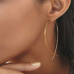 New Fashion Stud Earrings For Women Golden Color Round Ball  Geometric Earrings For Party Wedding Gift Wholesale Ear Jewelry