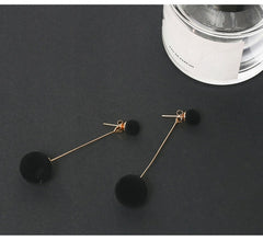 New Fashion Stud Earrings For Women Golden Color Round Ball  Geometric Earrings For Party Wedding Gift Wholesale Ear Jewelry