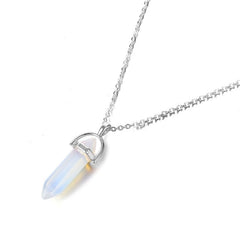 KISSWIFE Fashion Bohemia 1 PCS Natural Stone Moon Choker Gold Color Crystal Pendant Necklace For Women Wedding Party Gift