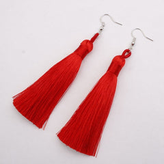2019 Ethnic Bohemia Women Dangle Drop Earrings Summer Round Resin Tassel Earrings for Women Fashion Jewelry Pendientes oorbellen